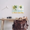 thumbnail image 3 of Stupell Industries Tropical Palms Calm Ocean Landscape & Nature Painting Unframed Art Print Wall Art, 11 x 14, Set of 2, 3 of 8