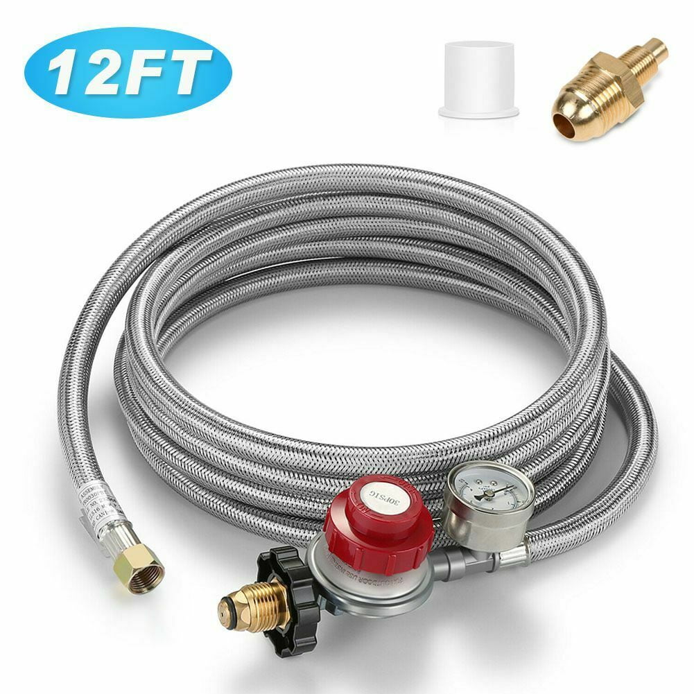 Sanheshun 12FT Hose High Pressure 0-30 PSI Adjustable Propane Gas ...