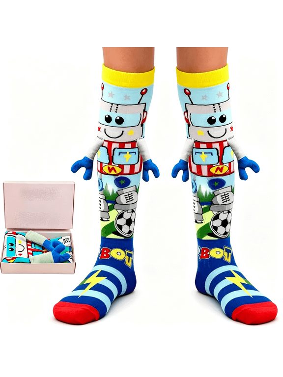 Crazy Socks for Girls Boys Kids Funny Knee High Character 3D Novelty Socks Kids Character Socks
