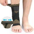 thumbnail image 4 of BESTSKY Ankle Brace,Imitation Nylon Ankle Sleeve,Foot Brace,Brown,S, 4 of 4