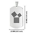 thumbnail image 2 of Stainless Steel Masonic 47th Problem of Euclid Symbol Dog Tag Keychain Circle Ring, 2 of 2