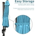 thumbnail image 4 of PURPLE LEAF 9x9 Ft Cantilever Umbrella Square Outdoor Patio Umbrella Large Offset Hanging Umbrella Aluminum Umbrella with 360°Rotation Adjustable Garden Pool Umbrella,Turquoise Blue, 4 of 12