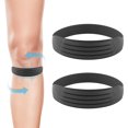 thumbnail image 1 of wonima44 2pcs Patellar Tendon Support Strap, Silicone Knee Band Flexible Patella Knee Strap Soft Knee Brace Patella Tendon Support for Running Basketball Sports Jumper Men Women (Grey), 1 of 1
