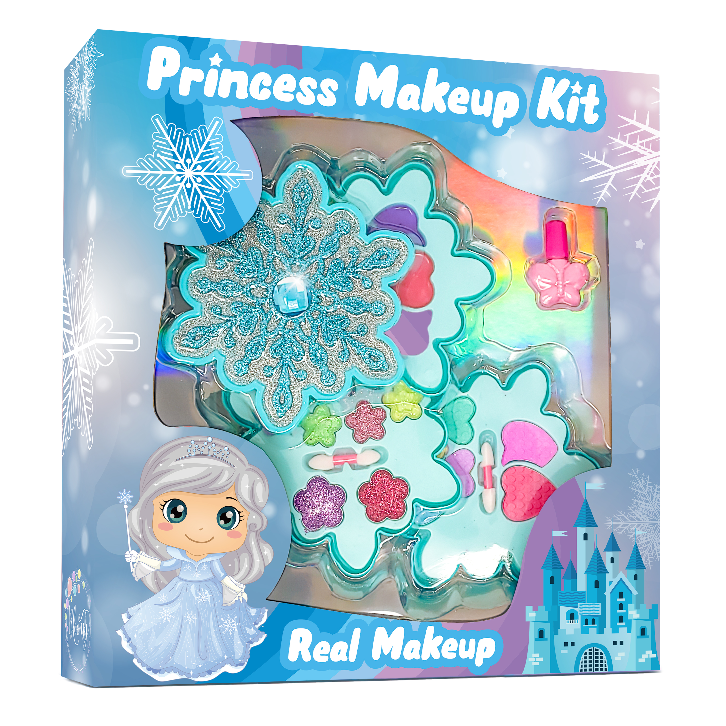 Kids Makeup Kit for Girls  Washable Frozen Makeup Set for Little Girls 