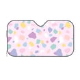thumbnail image 2 of ZNDUO Car Windshield Sun Shade, Cartone Pastel Terrazzo Pattern Windshield Sun Shade UV Rays and Heat Sun Visor Protector Foldable Windshield Sun Shade, Medium Size, 2 of 8