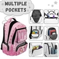 thumbnail image 3 of KUIFORTI Ice Cream Axolotl Backpack and Lunch Box Girls Bookbag Pencil Case Water Bottle Sleeve for Elementary Primary Middle Kid School Bag Set 4Pcs, 3 of 6