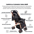 thumbnail image 4 of Carriola Bebe Plegable De Paseo Infantil Compacta Reclinable, 4 of 8