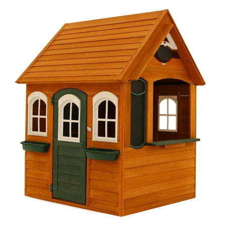 KidKraft Bancroft Wooden Playhouse with Working Doorbell and Chalkboard