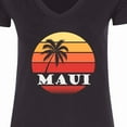 thumbnail image 4 of Inktastic Maui Hawaii Vacation Women's V-Neck T-Shirt, 4 of 5