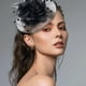 thumbnail image 4 of Pinza para el pelo con plumas para mujer y niña, elegante diadema de malla, accesorios de decoración para bodas, fiestas y citas, 4 of 7
