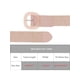 thumbnail image 4 of Cinturones anchos de tejido elástico para mujeres INSPIRE CHIC, hebilla de plástico de ratán de paja, cinturón elástico para cintura de vestido 41.3x2.0" (LxA) Rosa Polvoriento, 4 of 6