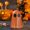 Orange M, variant on Clearance Under $5 Resin Ghost Figurine Mexican Day Of Dead Desktop Centerpiece Decor,1PC,Orange