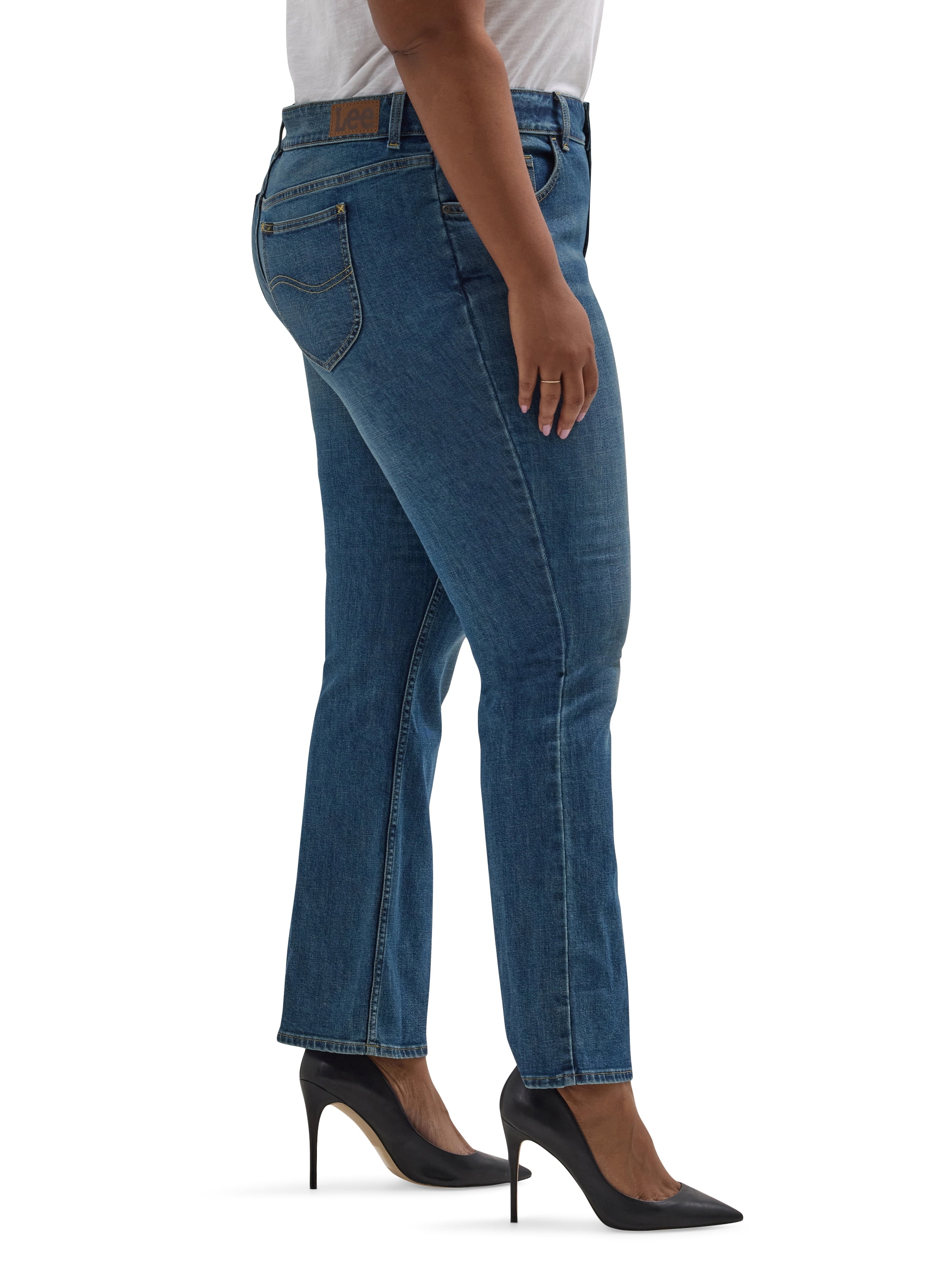 Lee Women's Plus Bootcut Jean, Available in Regular, Long, Short Inseams