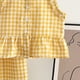 thumbnail image 5 of Top de Encaje de Manga Corta con Pantalones Acampanados, Lindo Conjunto de Dos Piezas para el Conjunto de Pantalones Cortos de Bebé, Poliéster Suave para el Sueño Y el Ocio Diario, 5 of 7
