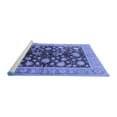 thumbnail image 2 of Ahgly Company Machine Washable Indoor Square Oriental Blue Industrial Area Rugs, 3' Square, 2 of 4
