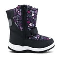 thumbnail image 5 of Kushyshoo Kids Snow Boots Waterproof Purple Star Girls Winter Boot Big Kid Size 2, 5 of 6