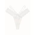 thumbnail image 2 of Tanga sexy con costuras de encaje, cintura baja, sin costuras, de secado rápido, lencería y ropa interior femenina., 2 of 5