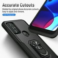 thumbnail image 3 of Xhy Moto G Power 2022 Case Military Grade Shockproof Cover Ring Holder Kickstand Support Magnetic Car Mount Dual Layer Protective Phone Case (Black), 3 of 8