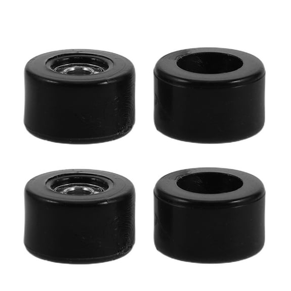 Hemoton 4pcs Finger Skateboard Wheels With Bearings Practical Skateboard Accessories Wheels With Bearings Skateboard Bearings Bearings Skateboarding