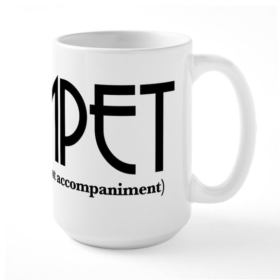 CafePress - Trumpet Everything Else I - 15 oz Ceramic Large White Novelty Mug