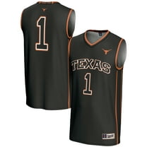 GameDay Greats  Black #1 Texas Longhorns Replica Lightweight Basketball Jersey