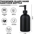 thumbnail image 2 of Dispensador de jabón transparente con bomba a prueba de óxido Dispensador de jabón de plástico para lavar a mano o cubiertos para baño y cocina, 2 of 5