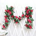 thumbnail image 4 of 2 piezas de 7,87 pies/pieza de enredadera de rosas artificiales, planta colgante de enredaderas de rosas artificiales para decoración de arreglo de mesa de arco de fiesta de boda, 4 of 5