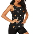 thumbnail image 2 of Bixox Women's Funny Chicken Printed Sleeveless Fitness Workout Running Quick-Dry Tank Top, 2 of 7