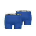 thumbnail image 2 of Head Men's Boxer Shorts, 2-Pack - Basic, Cotton Stretch, Plain Blue/Black S (Small), 2 of 3