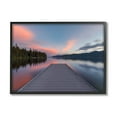 thumbnail image 2 of Stupell Industries Serene Lake Dock Quiet Pink Sunrise Reflection Photograph Black Framed Art Print Wall Art, Design by Jeff Poe Photography, 2 of 5
