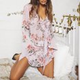 thumbnail image 2 of Conjunto de falda rosa sexy de corte holgado de gasa para mujer Traje de falda de 2 piezas Traje de vacaciones FLhrweasw Nuevo, 2 of 9