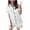 White, variant on Luxalzxs Satin Pajama Set for Women Short Sleeve Sleepwear Soft Silk Button Down Loungewear Pjs Shorts Two-Piece Pj Set