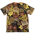 thumbnail image 2 of Born Fly Men's All Over Beer Theme Print Graphic Premium Tee T-Shirt in Black (Medium, Black), 2 of 3