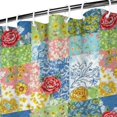 thumbnail image 3 of Pioneer Flower Floral Print Pattern Shower Curtain 84"x72", Bathroom Decorative Shower Curtain Set with 12 Hooks, Waterproof Washable, 3 of 6