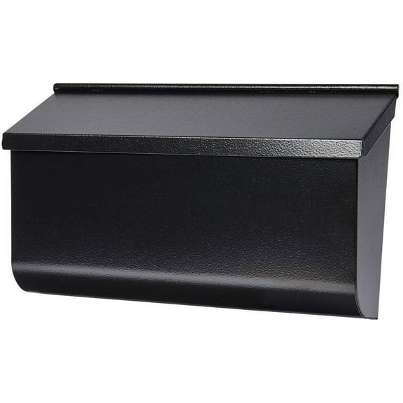 Gibraltar Mailboxes Woodlands Medium Capacity Galvanized Steel Black, Wall-Mount Mailbox, L4010WB0