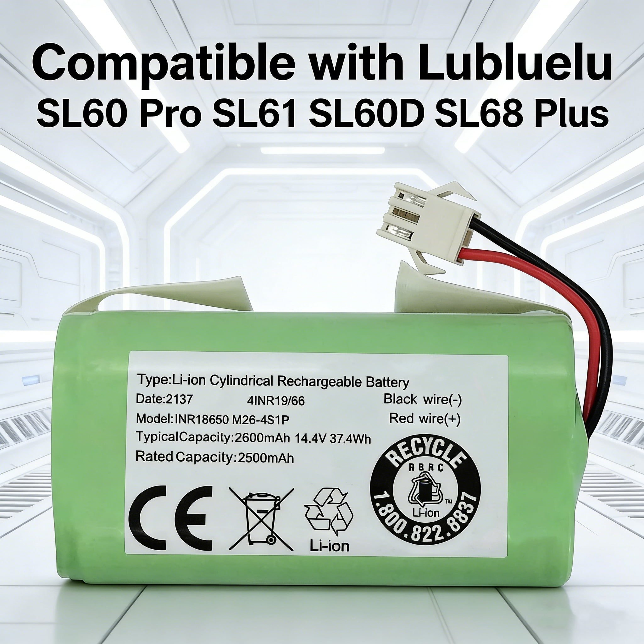 New Battery for Lubluelu SL60 Pro SL61 SL60D SL68 Plus,Yeedi K600 K602G K650 K652G K680 K700 K730 K800 K801 K802 Robot Vacuum