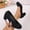 Black, variant on High Heels Shoes Women Pumps Shoes Dress Shoes Heels Chunky Shoes Slip-On Blue Soft Toe Mid Heel Round Toe Womens Shoes Casual,Size 39
