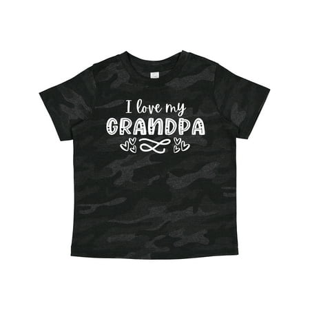

Inktastic I Love My Grandpa with Hearts Gift Toddler Boy or Toddler Girl T-Shirt