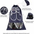 thumbnail image 4 of Bolsa de almacenamiento para zapatos ZHAOCHENG 10 piezas 35,5 × 27 cm azul mediano, 4 of 4