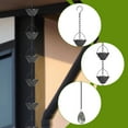 thumbnail image 6 of Rain Chain Gutter Chain Rain Catcher with Decorative Lotus Cups for Outdoor Garden Yard Eaves, 6 of 9