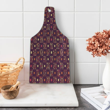 

Geometric Cutting Board Vivid Pastel Colored Square and Crooked Soft Edged Rectangular Shapes Decorative Tempered Glass Cutting and Serving Board in 3 Sizes by Ambesonne