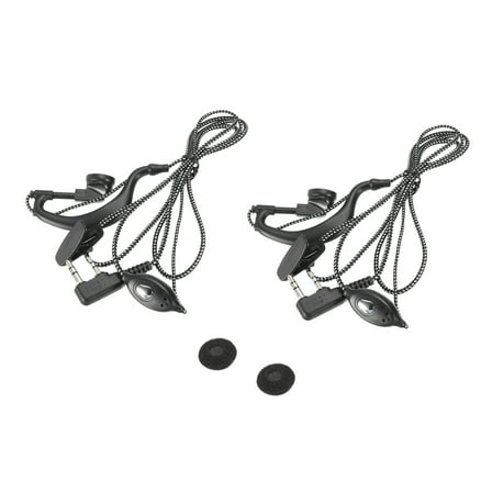 Radio Earpiece, G Shape  Walkie Talkie Earpiece Radio Earphone, 2 Pack