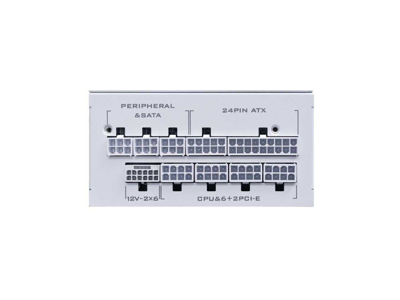Lian Li SP Platinum 1000W SFX Form Factor Power Supply with 12V-2x6 Connectors - ATX 3.1 & PCIE 5.1 Compliant - Low-Noise - Fully Modular - 105°C Capacitors - 10 Year Warranty - White (SP1000P.W)