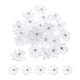 thumbnail image 1 of Uxcell 1.2 Inch Small Ribbon Flowers Satin Ribbon Flowers Mini Fabric Flowers White 50 Pcs, 1 of 7