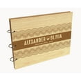 thumbnail image 7 of Darling Souvenir Personalized Engraved Laser Cut Wedding Guest Book Wooden Cover Sign-in Book Registry Guestbook Scrapbook-2W, 7 of 7