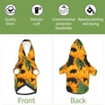 thumbnail image 6 of Fotbe Sunflowers 7 Print Small Dog Sweater Hoodies Pet Grey Hooded Soft Fleece Sweatshirts with Pocket Fall Winter Puppy Cat Sweaters Warm Clothes-X-Large, 6 of 7