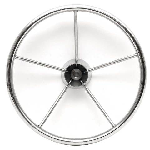 Fountain Boat Steering Wheel SW-515219 | Stainless Steel 15 1/2 Inch