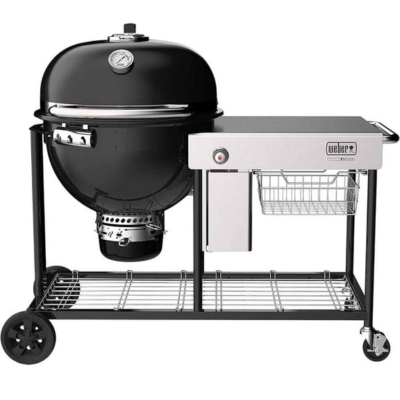 Weber Summit Kamado S6 Charcoal Grilling Center, Black
