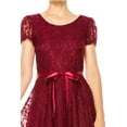 thumbnail image 5 of Women's Lace Short Sleeve A-Line Party Midi Dress, 5 of 6