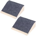 thumbnail image 3 of Sioweci 2Pcs Wooden Pet Stair Ramp,Non-Slip Carpet Surface Pet Stairs Ramp with EVA Feet,Low Angle Stair Assist Ramp,Supports 154 lbs,  Easy Assembly Pet Steps, 3 of 9
